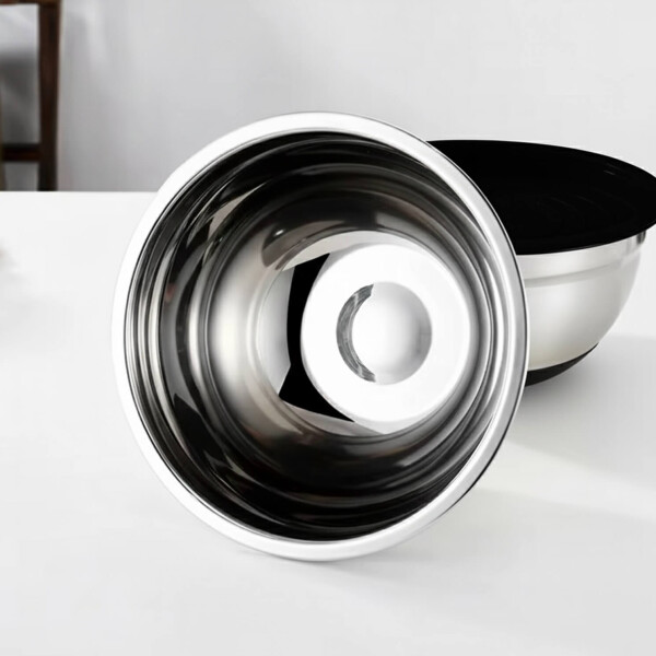 Juego de 8 Bowl De Acero Inoxidable Utensilios Cocina Profesional IMBACK Color Negro Juego de 8 Bowl De Acero Inoxidable Utensilios Cocina Profesional IMBACK Color Negro