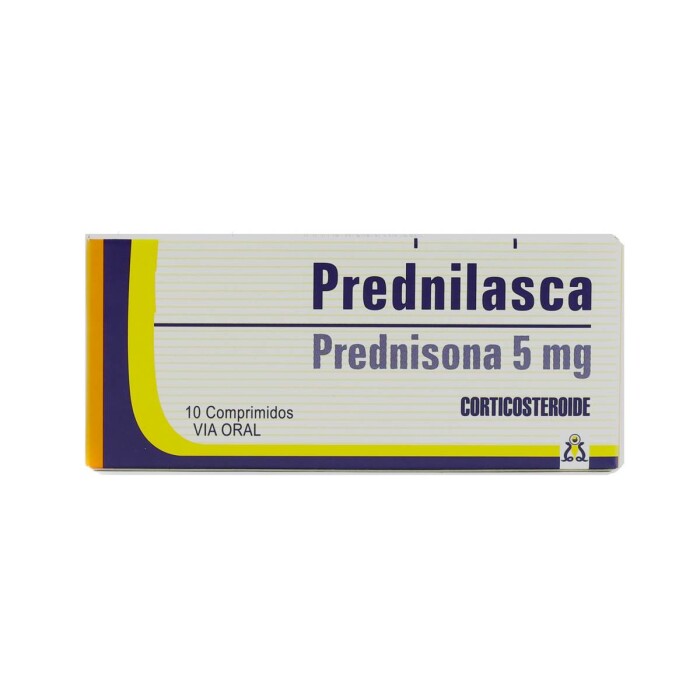PREDNILASCA 5 MG. CJ X 10 COMPRIMIDOS única