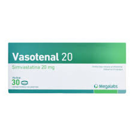 Vasotenal 20 mg 30 Comprimidos – Control de Presión Arterial Alta Vasotenal 20 mg 30 Comprimidos – Control de Presión Arterial Alta