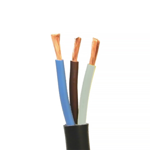 Cable bajo goma negro 3x4mm² - rollo de 30 mts. N06142R30