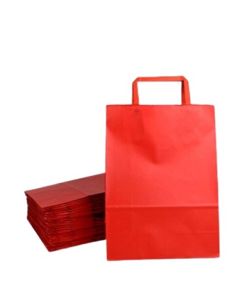 Pack x 50 - bolsa lisa 22x10x30 cm. ROJO