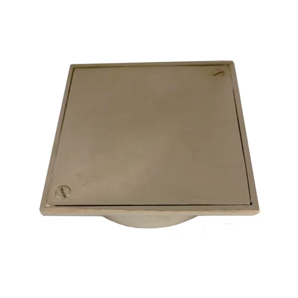 Rejilla bronce cromada con base lisa 10x10 cm Rejilla Bronce Cromada Con Base Lisa 10x10 Cm