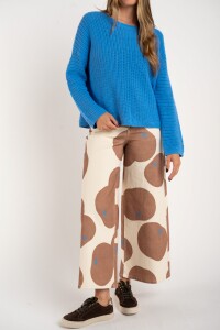 Sweater Texturado Lurex Azul