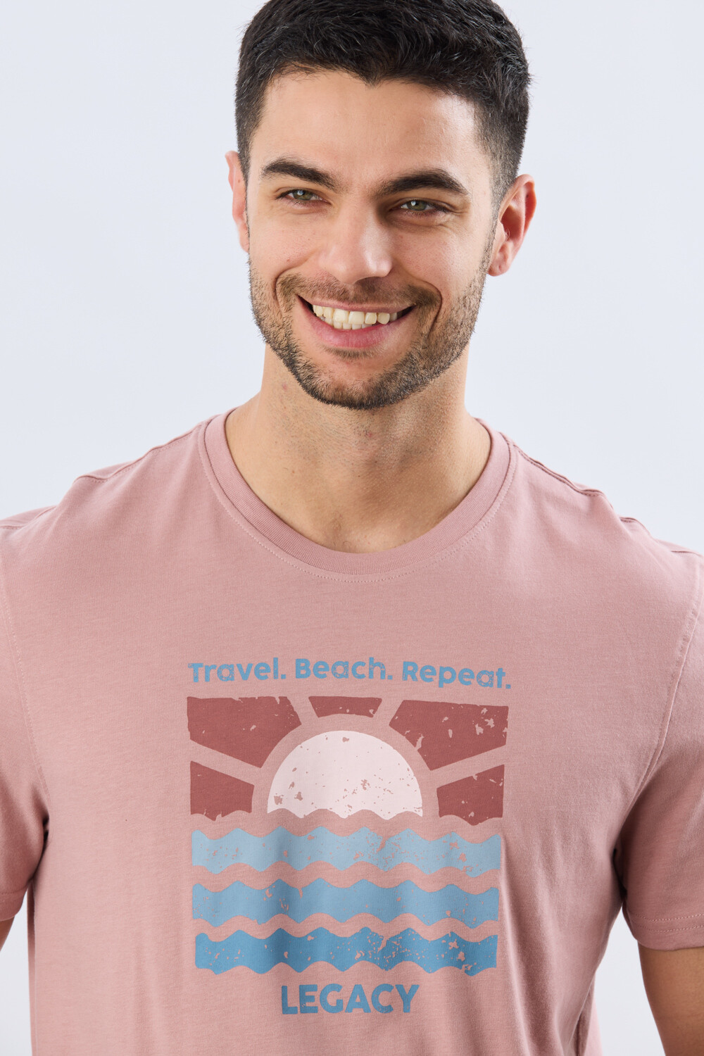 REMERA ESTAMPADA DE ALGODÓN Rosa