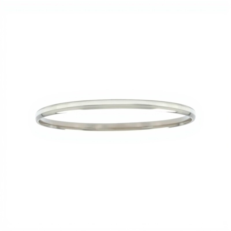 Esclava Bombé lisa-Plata 925-Sin piedra-ES3008 sinpiedra