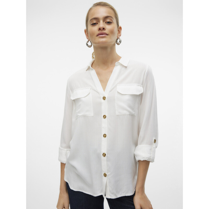 VMBUMPY L/S SHIRT NEW WVN GA NOOS SNOW WHITE
