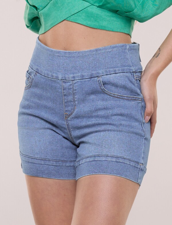 Short Jean Pull On Elastizado JEAN CLARO