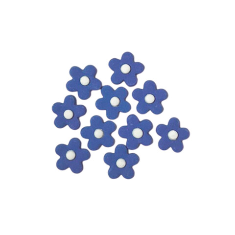 Adorno de Pastillaje Nomeolvides Azul x10 Adorno de Pastillaje Nomeolvides Azul x10