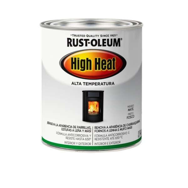 Esmalte Para Alta Temperatura Negro 650 ºC Rust Oleum Esmalte Para Alta Temperatura Negro 650 ºC Rust Oleum