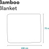 Manta rebozo bambu LIONELO rosado