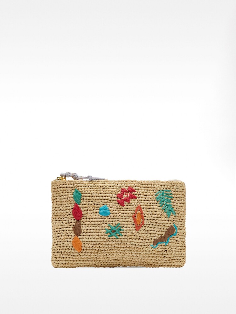 Bolso Multifuncional De Rafia L multicolor