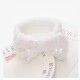 Vincha de maquillaje glitter blanco