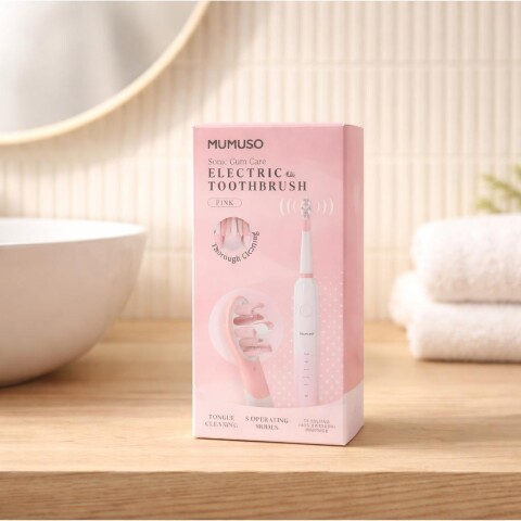 CEPILLO ELÉCTRICO SONIC PARA CUIDADO DE ENCÍAS COLOR ROSA CEPILLO ELÉCTRICO SONIC PARA CUIDADO DE ENCÍAS COLOR ROSA
