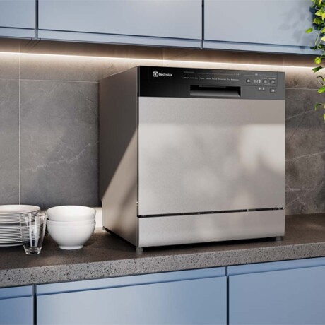 LAVAVAJILLAS ELECTROLUX 8-CUBIERTOS GRIS EHFF08E5MSCZG