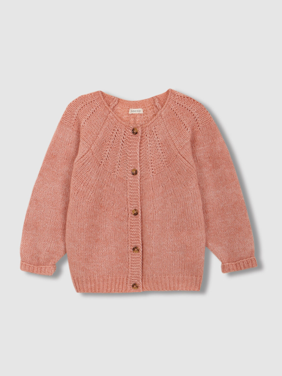 Chaqueta Punto Especial Rosa