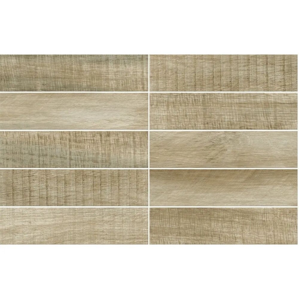 Porcelanato madero Carvalho 24.5x100 cm Mate y rectificado Porcelanato Madero Carvalho 24.5x100 Cm Mate Y Rectificado