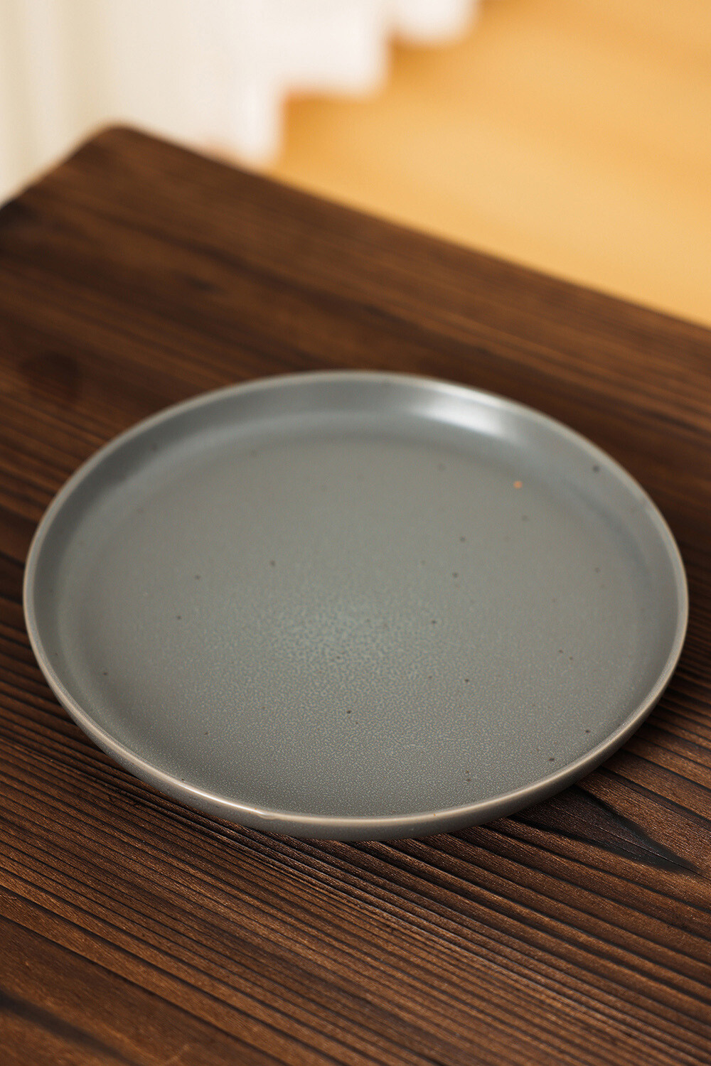 Plato Postre Dark Grey Color Unico
