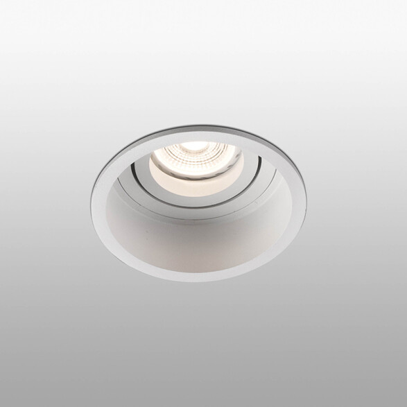 Downlight redondo blanco orientable s/zoc Ø89mm FA2086