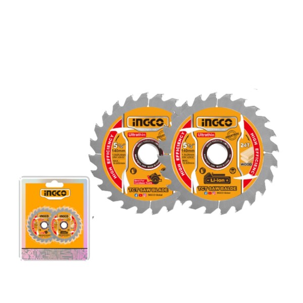 SET X 2 DISCOS 24D 140MM ULTRA FINO 1.0MM INGCO Set X 2 Discos 24d 140mm Ultra Fino 1.0mm Ingco