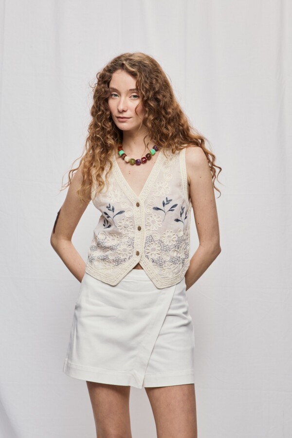 SHORT RUMA Blanco