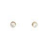 Caravanas Solitario de oro- Oro bajo - Zirconia - CA8078 conpiedra