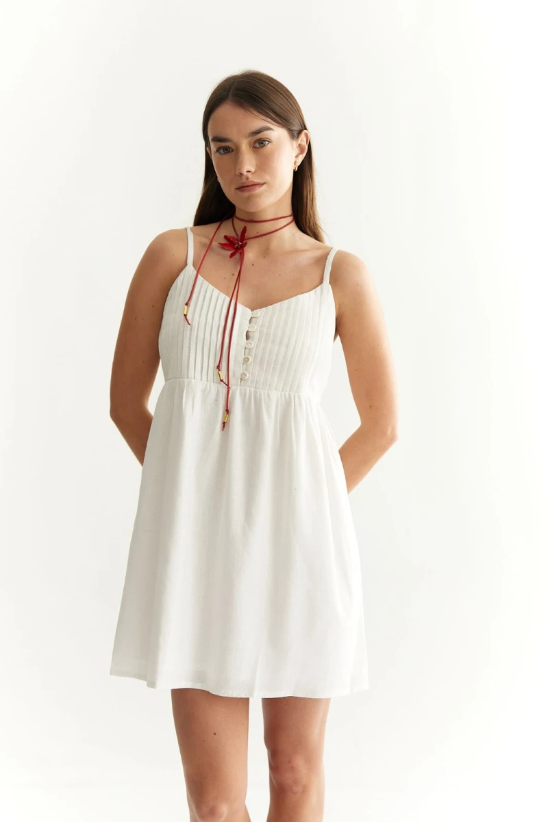 Vestido Oasis  blanco m