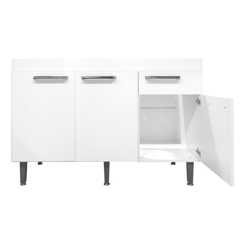 Mueble Bajo Mesada + Pileta Inox Tramontina Color Blanco Mueble Bajo Mesada + Pileta Inox Tramontina Color Blanco