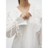 VMKAUSA FRILL LS TOP WVN GA SNOW WHITE