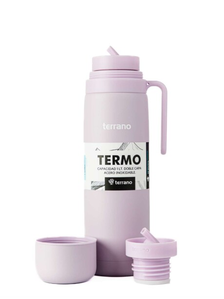 Termo con Manija Rígida Color Lila