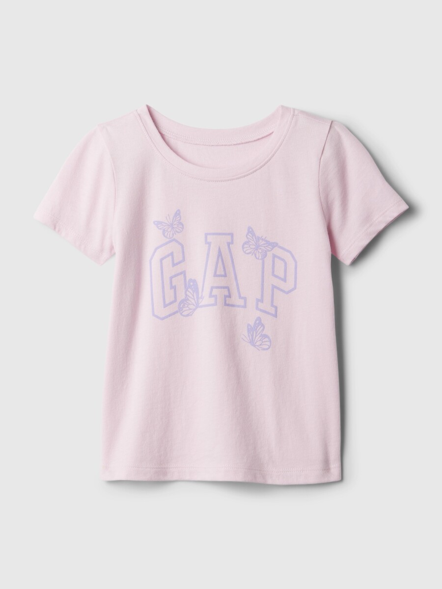 Remera Logo Gap Toddler Niña - Light Peony 