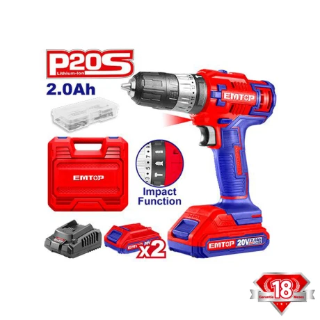 Taladro Ator.bat 20v Ecidl6200128 Emtop Taladro Ator.bat 20v Ecidl6200128 Emtop