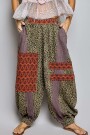 PANTALON PATCHWORK Verde Oliva