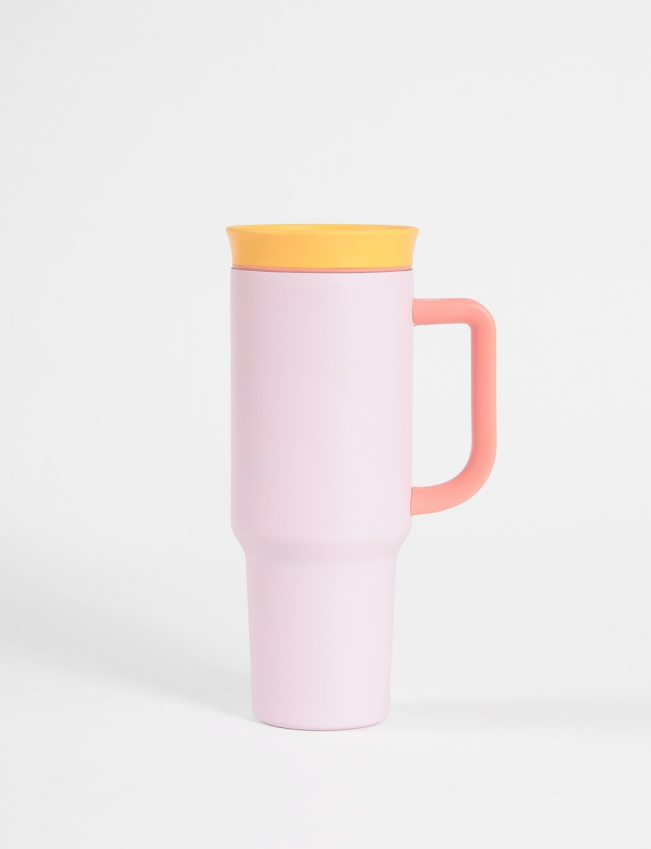 Mug vaso acero 1180 litros - rosa 