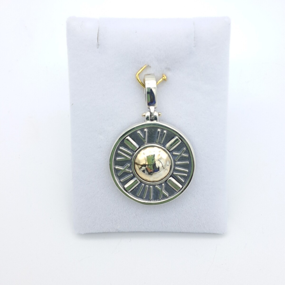 Colgante de plata 925 y double en oro 18 ktes. 