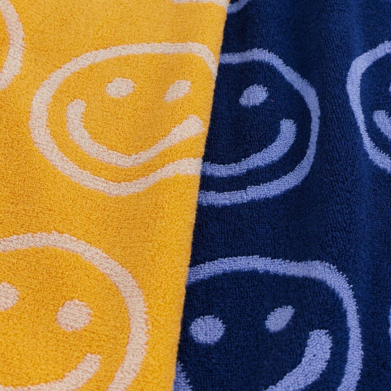 Toalla de Manos Set x2 un. 100% algodón orgánico 76x51cm Happy Blue Marigold
