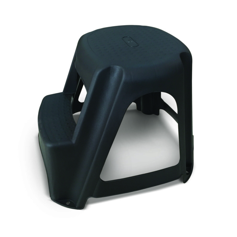 Banqueta 2 escalones soporta 100 kg NEGRO