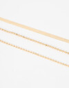 Pulseras Flexibles Sets Metal Set De Pulseras Metálicas - Dorado