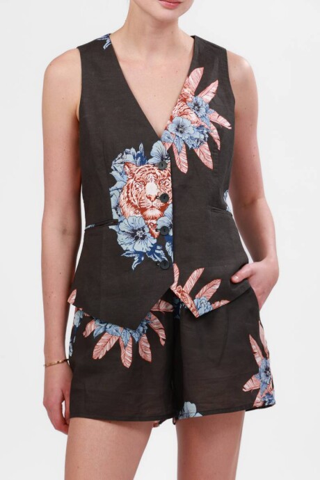 Pre Venta - Chaleco Tiger Bloom Grey Pre Venta - Chaleco Tiger Bloom Grey
