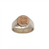 Anillo Profesión Registros Médicos -Plata y Oro-Sin Piedra-AP5027 sinpiedra