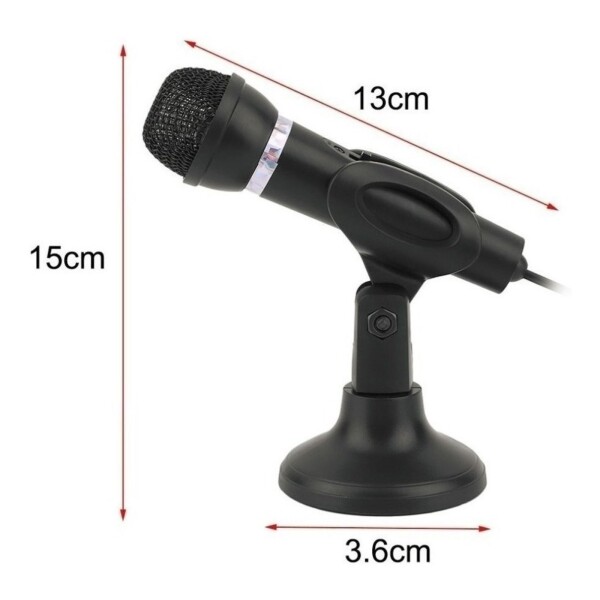 Microfono Con Pie Pc Notebook Laptop Jack 3,5 Karaoke Canto Microfono Con Pie Pc Notebook Laptop Jack 3,5 Karaoke Canto