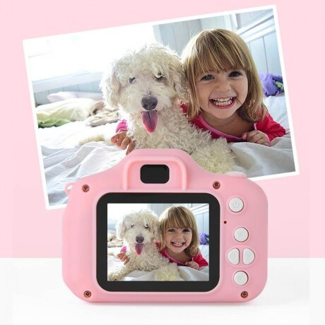 Cámara Fotográfica Digital Kids con Juegos ROSA