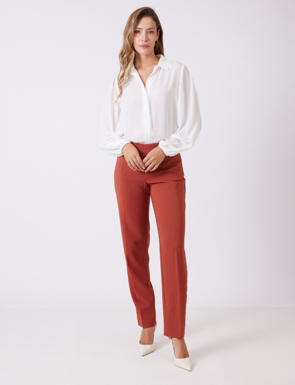 Pantalon Sastrero Slim TERRACOTA