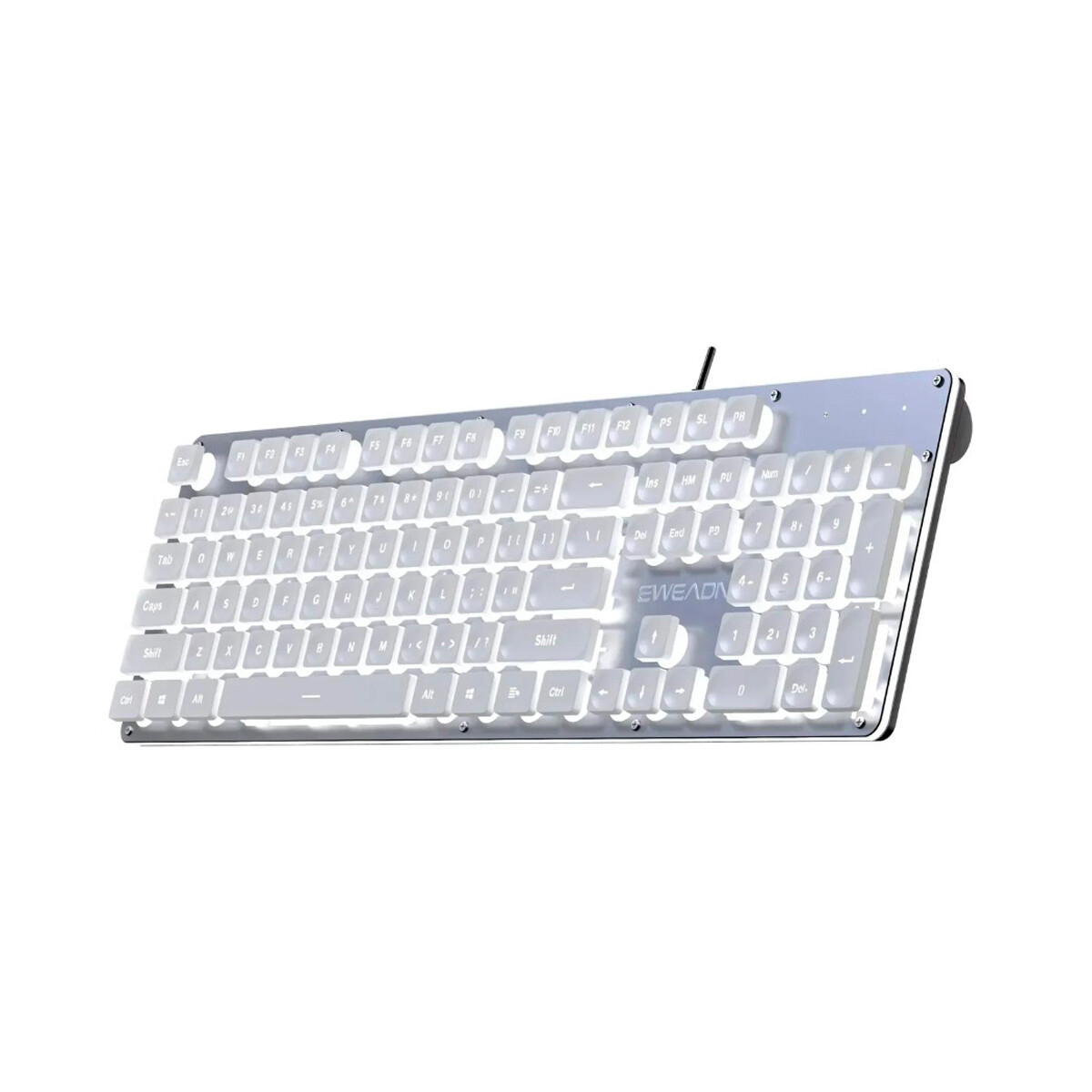 Teclado slim cableado con retroiluminación 