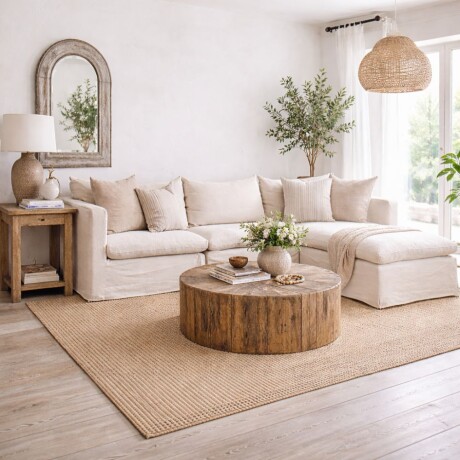 Sillon modular 3 cuerpos con chaise/puff Sillon modular 3 cuerpos con chaise/puff