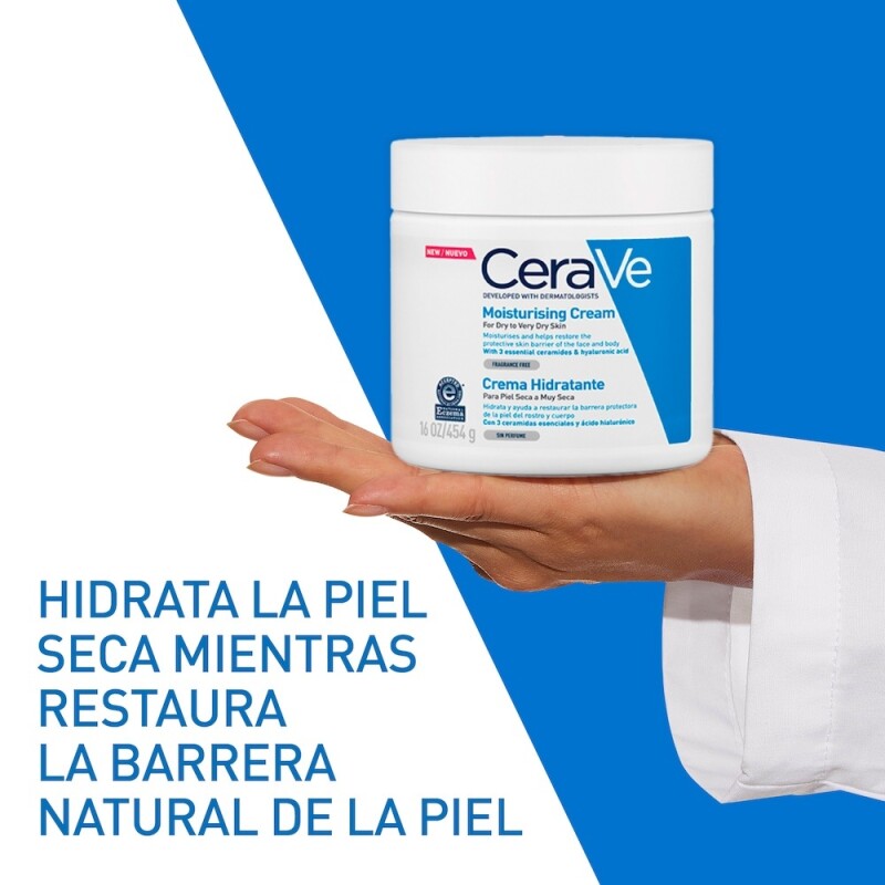 Cerave Crema Hidratante Corporal Para Pieles Secas 454 Grs. Cerave Crema Hidratante Corporal Para Pieles Secas 454 Grs.