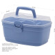 Caja organizadora con bandeja M AZUL CLARO