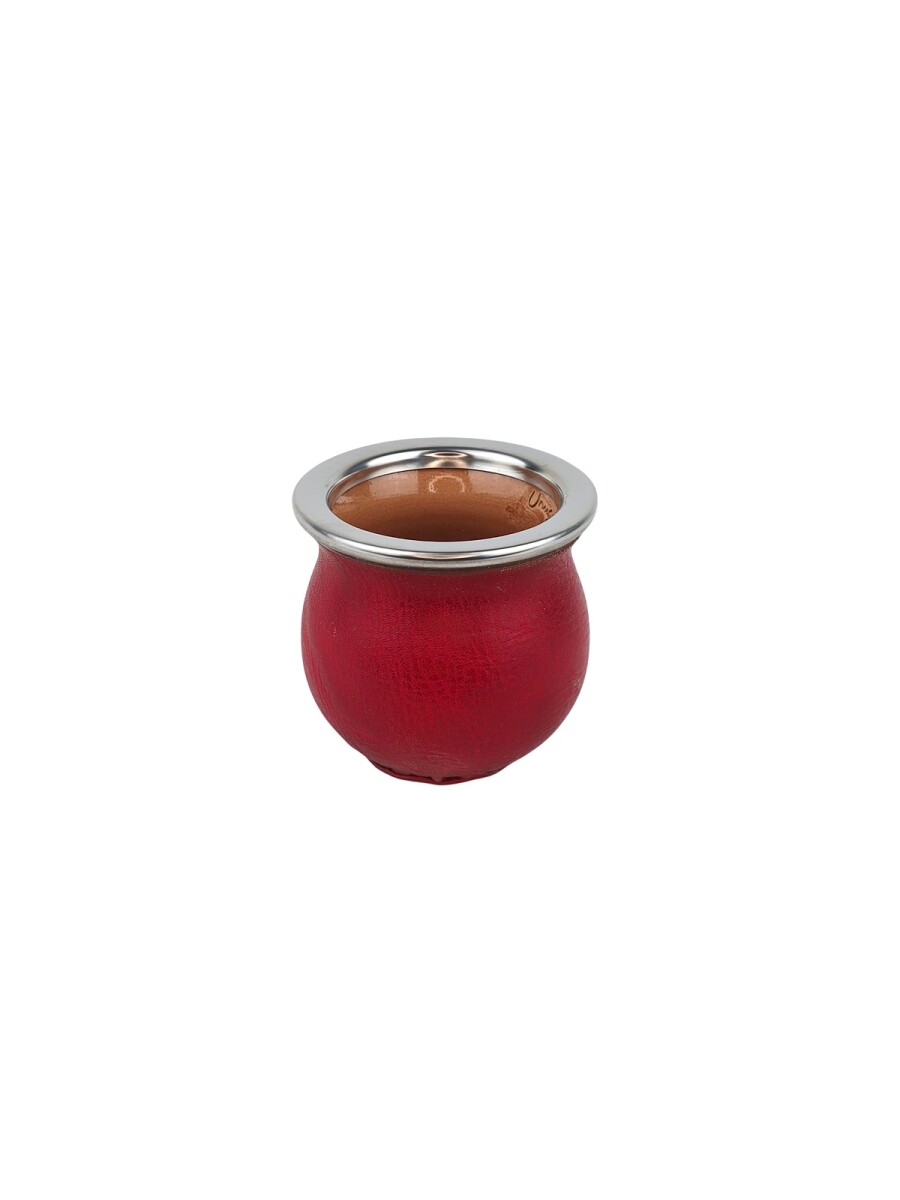Mate ceramica forrado chico - Rojo 
