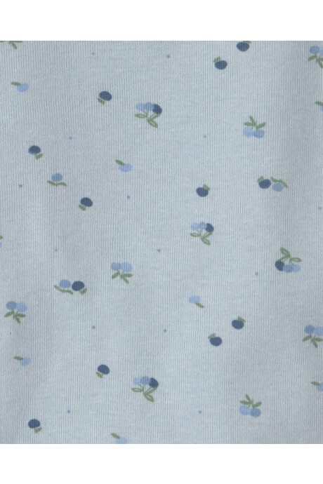 Pack cuatro bodies de algodón, manga larga, azul y crema, diseño flores Pack cuatro bodies de algodón, manga larga, azul y crema, diseño flores