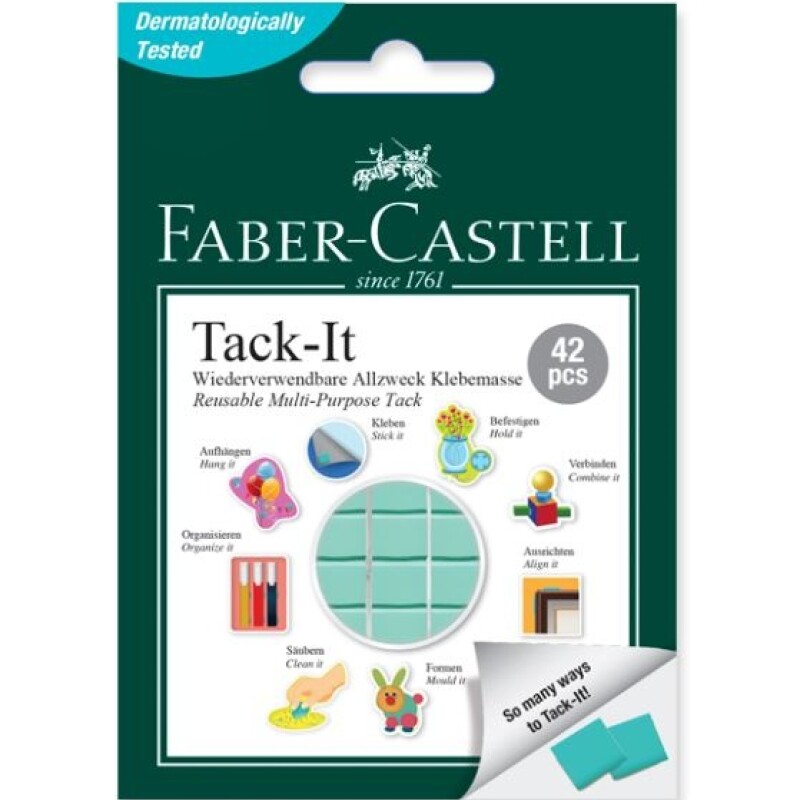 Adhesivo Tack It 30 G 42 Pcs Verde Faber-Castell #Adhesivo Tack it 30 g 42 pcs Verde Faber Castell