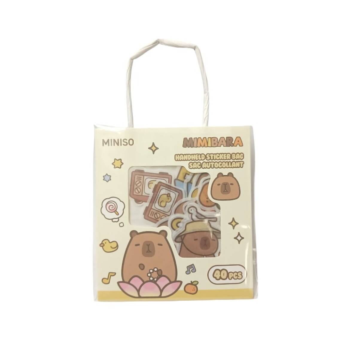 Stickers capibara 40pcs - diseño 1 